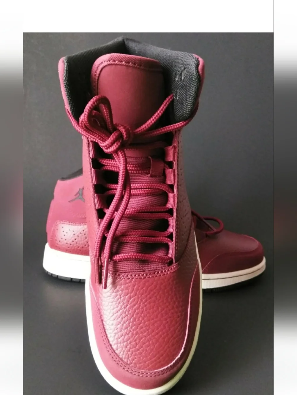 Jordan Retro Unique shoes girls  boys model Fligth  prem  Sz 6Y Burgundy…